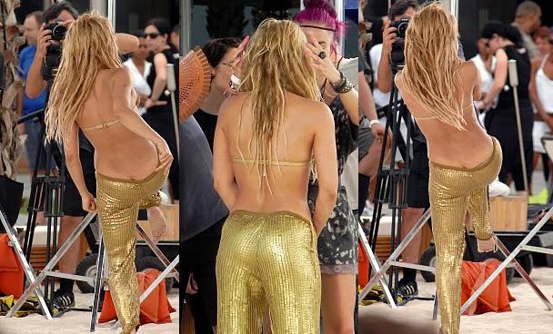 La imagen del día: A Shakira se le ve la raya?